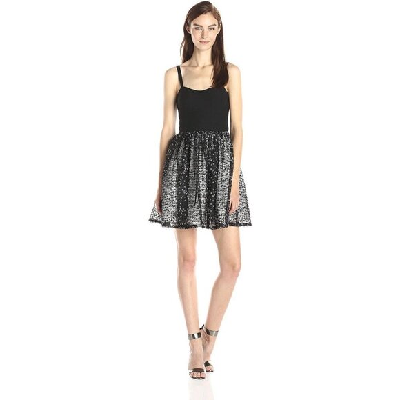 Aidan Mattox Lace Embroidered Formal Dress - Picture 1 of 7